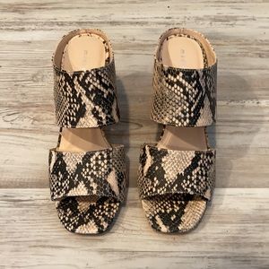 MADDEN GIRL Faux Snake Mules